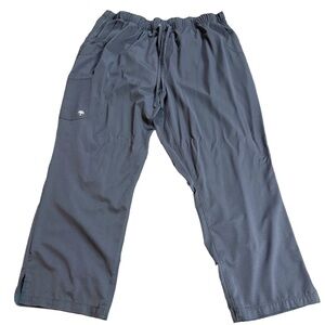 HH Works Women’s 2x Petite Dark Gray Scrub pants